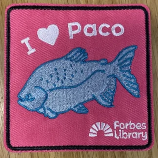 I heart paco iron on patch